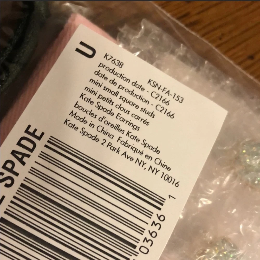 Kate Spade ♠️Glitter Earrings/ NWT - Picture 6 of 6